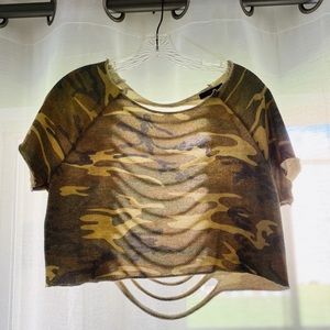 Forever 21 Camo Crop Top
